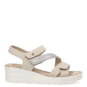 SANDALIA VELCRO CRUZADA ARMONY 40006 PALMONES, MUJER BEIGE