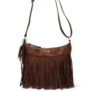 BANDOLERA FLECOS 8153, ETIKA MUJER, COFFEE