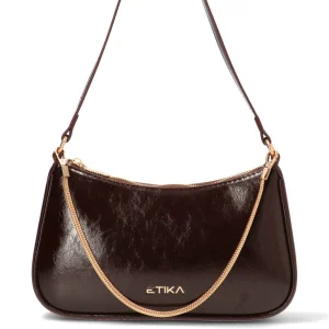 BOLSO CADENA B502, ETIKA MUJER, COFFEE