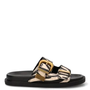 SANDALIA HEBILLA ALBERGHERIA 02 10152, ETIKA MUJER, ANIMAL PRINT