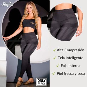 Legging Basico Con Faja Interna en Powernet