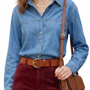 Camisa vaquera clásica de manga larga C9410