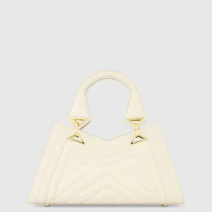 Quilted Napa Leather Angular Handbag