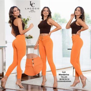 Jeans Push Up Naranja By Jessica