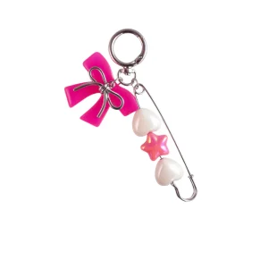 Bow mini pink charm